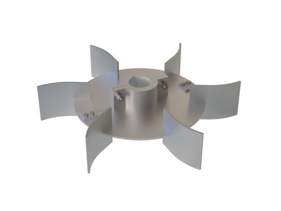 WDY six-curved-blade disc turbine impeller
