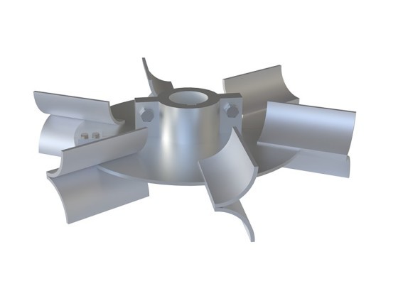 JDY six-blade disc turbine impeller
