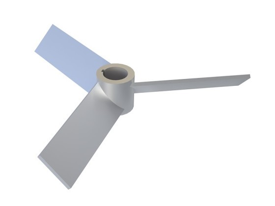 YK three-blade open turbine impeller