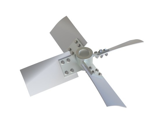 KSX four-blade wide-leaf paddle impeller