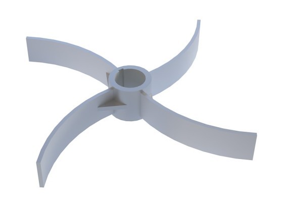 CJ variable section double-folded blade