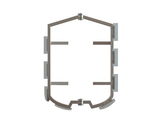 PK/PCK six-blade straight-blade turbine impeller