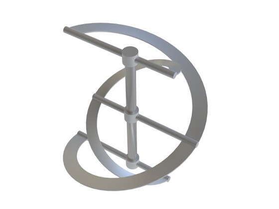 ZSX double-wide blade helical ribbon impeller