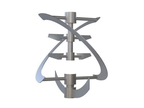 ZPVC is used for high-viscosity product combination paddle blades