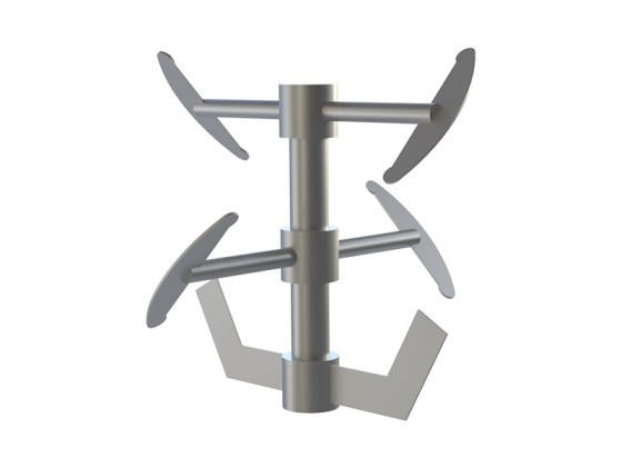 PKC combination impellers for high-viscosity products