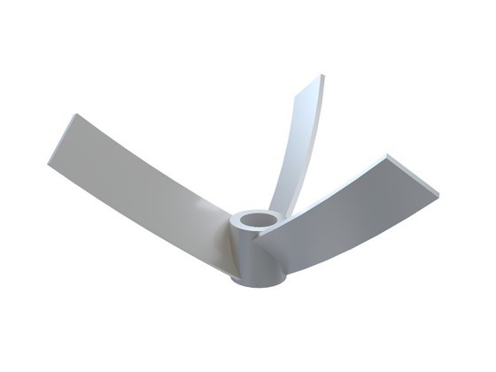 ZPS three-leaf cone bottom arc blade impeller